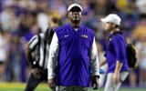 LSU interim HC Frank Wilson (Photo: Stephen Lew-Imagn Images)